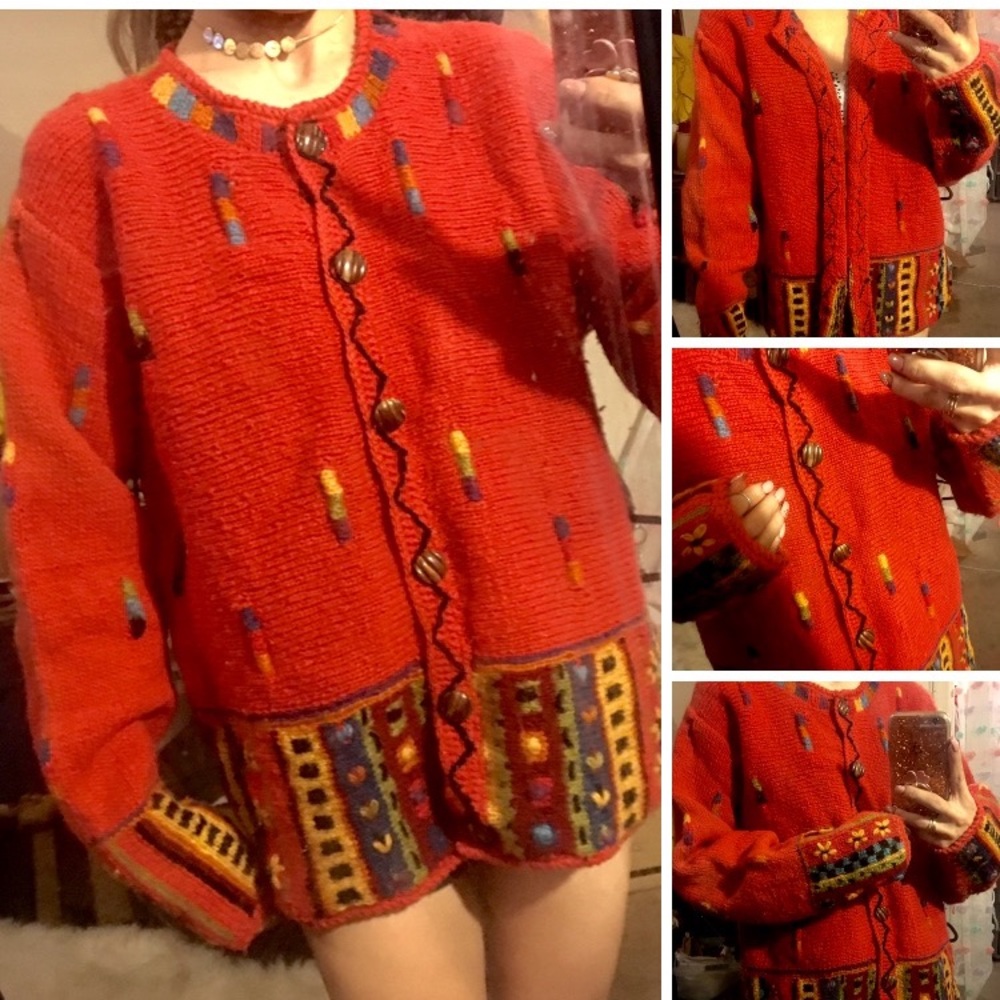 Newari handcrafted in Nepal knitted sweater